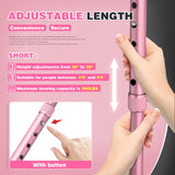 BigAlex Folding Walking Cane with LED Light,Pivoting Quad Base,Adjustable Walking Stick with Carrying Bag for Men/Women