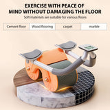 Uota Elbow Support Automatic Rebound Abdominal Wheel，Ab Roller for Abdominal Exercise Machine，Abs Workout Equipment，Dolly Core Strengthening Trainer Fitness Belly Training