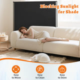 Room Divider Single Panel, 71''W x 71''H Height Adjustable Large Room Divider Panel for Office