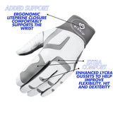 Bionic Women's ReliefGrip 2.0 Golf Glove (Silver, Large, Left)