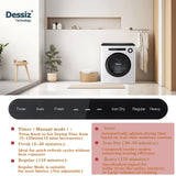 Dessiz 1.6 Cu.Ft. Portable Clothes Dryer, 970w,Machine with Stainless Steel Drum, 11lbs with Exhaust Hose,Digital Control with Hygrometer Sensor, Dryer for Apartments, Home, RV, Dorms
