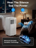 MEPTY Portable Air Conditioners, 10000 BTU Portable AC Unit with Dehumidifier, Sleep Mode, 24H Timer, Cools Room up to 450 sq.ft, Room Air Conditioners with Self-evaporation System for Bedroom