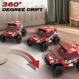 Highmall 1:32 High Speed 20 KM/H Monster Remote rc Car with LED Light Rechargeable Battery, Remote Drifting rc Car Rotate 360° - Boys Toys Suitable for Birthday Mother's Day