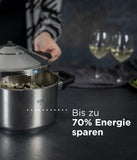 Hotel Stainless Steel Pressure Cooker with Side Grips, 12 Litre / 28 cm KUHN RIKON