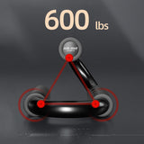 KitchLife AIR-ONE SPORTS Push Up Bars - 480 lb Capacity, Extra Thick Non-Slip Foam Grips, Sturdy Structure, Ideal for Home Gym Strength Training, Black KitchLife