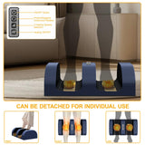 Full Body Massage Mat with Heat, Massage Pad with 9 Vibrating Modes and 10 Vibrating Motors, Massage Mat with Detachable Neck Massager and Multifunctional Leg and foot massager, for Home Office