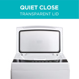 BLACK+DECKER 3.0 Cu. Ft. Portable Washer, 26.5 lb. Capacity Washing Machine, 6 Cycles, Quick Connect Sink Adapter and Drain Hose Included, Transparent Lid & LED Display, BPW30MW, White