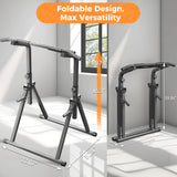 ZENOVA Pull Up Bar Dip Bar Free Standing Power Tower Exercise Equipment for Men Women 400 LBS Weight Capacity
