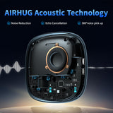 Conference Speaker and Microphone, Bluetooth Speakerphone with 360° Voice Pickup, Advanced Noise Reduction AIRHUG