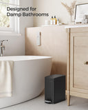 Bathroom Trash Can, 1.3 Gallon (5 L) Small Trash Bin with Lid, Slim for Small Spaces