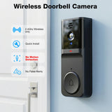 KEPEAK Doorbell Camera Wireless, Video Door Bell Battery with Monitor