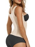 SHAPERX Waist Trainer Corset for Women Tummy Control Sport Girdle Hourglass Waist Cincher Body Shaper with Steel Boned,SZ7293-Beige-L
