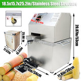Electric Sugarcane Juicer Sugarcane Juice Extractor 3 Stainless Steel Rollers Sugarcane Ginger Sweet Sorghum Juice Press Machine Commercial Sugarcane Press Mill Machine 110V INTBUYING