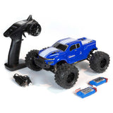 Redcat Racing Volcano 16 1/16 Scale RC Monster Truck – Electric Remote Control Car with 4WD, LED Lights, 2.4GHz Radio, 2 Rechargeable Li-Ion Batteries & Charger - Blue