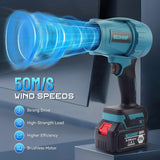 Leaf Blower Cordless, 21V 350,000RPM Portable Dust Cleaner Handheld Leaf Blower w/ 5.0Ah Batteries & Charger, Lightweight Blower for for Lawn, Yard, Patio, Sidewalk and Car Cleaning