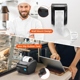 Receipt Printer with USB Port, 80mm WiFi POS Printer Works with Mac Windows Chromebook Linux Cash Drawer
