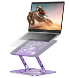 Adjustable Laptop Stand for Desk-360° Rotating Foldable Laptop Holder Ergonomic Laptop Riser for MacBook