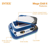 INTEX 26355EH Ultra XTR 18ft x 9ft x 52in Above Ground Swimming Pool Set with Sand Filter Pump, Inflatable Lounge Pool Recliners (2-Pack) and Inflatable Beverage Cooler