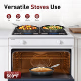 MAISON ARTS Hard Anodized Nonstick Frying Pans Set 2 Piece, 9.5" and 11" Ceramic Coating