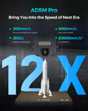 Adventurer 5M Pro 3D Printer, 600mm/s Max High-Speed 3D Printers with Auto Leveling