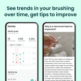Quip Smart Sonic Toothbrush for Adults - Timed Electric Toothbrush with Bluetooth & Rewards App - Replaceable Brush Head, Soft Bristles, Metal Handle, 3 Month Battery Life - Travel Brush - All-Pink