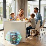 HQ+ Bathroom Trash Can with Lid Soft Close, Small Trash Can with Foot Pedal