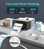 ORGBRO Thermal Shipping Label Printer, 4x6 Bluetooth Label Maker