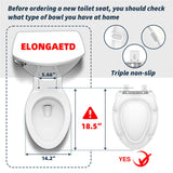 toilet seat risers for seniors, Slow Close, Elevated toilet seat CcBello