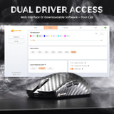 ATTACK SHARK R11 Ultra 8K Carbon Fiber Wireless Gaming Mouse,PAW3950MAX 42K DPI Sensor,49g Superlight Ergonomic Computer Mice with Tri-Mode,70M Switch Cloud Driver for Win/Mac/PC Gamer,Weave Black