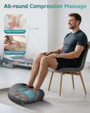Snailax Larger Size 14" Foot Massager with Heat Compression,Rolling Shiatsu Feet Massager for Plantar Fasciitis Neuropathy,Remote Control Foot Warmer Under Desk Office Home Use Gifts for Men, Women