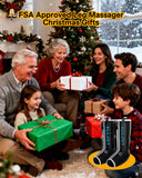 ALLJOY Fathers Mothers Day Gifts, Leg Massager with Heat and Compression, Sequential Leg Compression Massager Boots w/ 2 Heat 4 Mode 4 Intensity, Leg Massager for Circulation and Pain Relief FSA