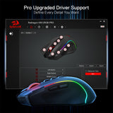 Wireless Optical Mouse with 9 Programmable Buttons & 7 Backlit Modes, BT & 2.4G Wireless
