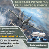 ANBURI RC Plane, 3 Channel BF - 109 Remote Control Airplane, 2.4GHz & 6 Axis Gyro Stabilizer, 2 Batteries Included, Ideal for Adults, Beginners