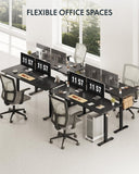 79x32 Inch Electric Large Standing Desk for Home & Office, Spacious Splice Board Desk with Cable Management & Organizer, Cup Holder & Hook