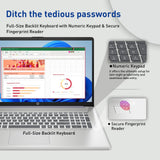 HP 17.3" Touchscreen Laptop w/Microsoft 365, 16GB RAM, 1TB SSD+128GB UFS, Webcam w/Shutter, Fingerprint Reader, Backlit Keyboard, Microsoft Copilot Key, Intel Quad-Core CPU, Win11, Lavender