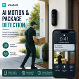 VicoHome DB1 Doorbell Camera Wireless & Ring Chime - 2K HD Ring Camera with 2-Way Audio, Motion Detection, Package Detection, Built-in Siren, Night Vision, Compatible with Alexa & Google Home
