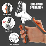 KYACHITOS Grommet Tool Kit, Handheld Grommet Pliers with 600PCS 3/8 Inch Grommets, Heavy Duty Grommet Kit, Grommet Tool for DIY Banner, Tarp, Leather