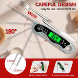 Meat Thermometer Digital，IP67 Waterproof Cooking Thermometer with Backlight, Calibration & Hold Function，Food Thermometer for Cooking,Outdoor Grilling