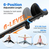 MERACH Split Machine, Stretching Equipment for Flexibility, 180° Leg Stretcher with 6-Level Length Adjustment & Comfortable Pad, Home Stretch Machine for Dance, Gymnastics, 300lbs Capacity (Black)