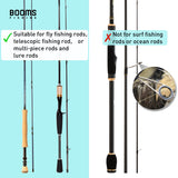 Booms Fishing PB4 5.4ft~6ft Fishing Rod and Reel Case, Folded Nylon Fishing Pole Case, 0.6ft Extended Design Fishing Spinning Rod Bag, Store up to 2~3 Poles with Reels (Not Store Surf Rod Combo)