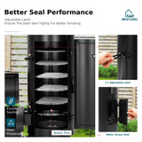 MFSTUDIO Vertical Charcoal Smoker Grill & Offset Smoker w/Water Pan