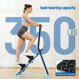 HXD-ERGO Stair Stepper for Home, 6 Adjustable Resistance Vertical Climber Cardio Exercise Machine, Folding Stair Climber for Full Body Workout with Adjustable Handlebar