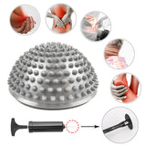 2 Pcs Hedgehog Balance Pods Half Dome Spiky Balance Balls Sensory Stepping Stones Fitness Equipment with Hand Pump for Kids Adults Sports Funvalley Surperfect