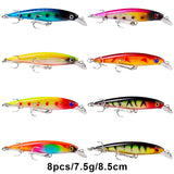 BAIKALBASS Fishing Lures Tackle Kits Hard Baits Minnow Pencil VIB Crankbaits Topwater Floating Lures Assorted Fishing Tackle Sets (006-43pcs) BAIKALBASS