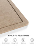 Fluxynara Felt Bulletin Board, 47.2" x 35.4", Khaki