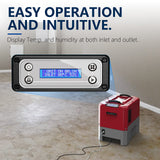 ALORAIR LGR Commercial Dehumidifier with Pump Drain Hose, 180 Pint Large Capacity Crawl Space Dehumidifier for Water Damage Restoration, Basements Warehouse & Job Sites, 5 Years Limited Warranty, Red