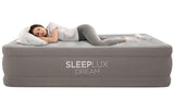 SLEEPLUX Dream Luxury Queen Air Mattress, Built-in Dual Pump, Stays Inflated All Night, 20” Double-High Blow-Up Airbed with Coil Beams, for Guests, RV Camping & Home, 1-Year Warranty