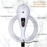 Professional 950W Standing Hair Dryer & Steamer with 360° Orbiting, Adjustable Height, and Floor Wheels for Salon Quality Hair Drying, Perming, and Color Treatments