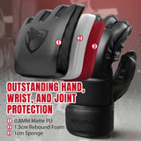 Liberlupus MMA Gloves for Men & Women, Martial Arts Training, Kickboxing, Boxing, Sparring, Muay Thai, Punching Bag Gloves with Open Palm Design, Adjustable Wrist Strap LIBERLUPUS