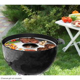 Stanbroil Round Griddle Insert for Weber 22" Kettle Charcoal Grills, Stainless Steel Flat Top Griddle Plate Plancha Kettle Grill Accessory